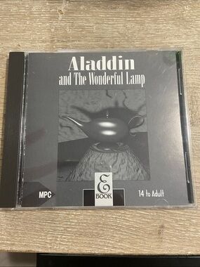 ALADDIN AND THE WONDERFUL LAMP CD-ROM WINDOWS -1993 BY MULTI MEDIA STORY BOOKS